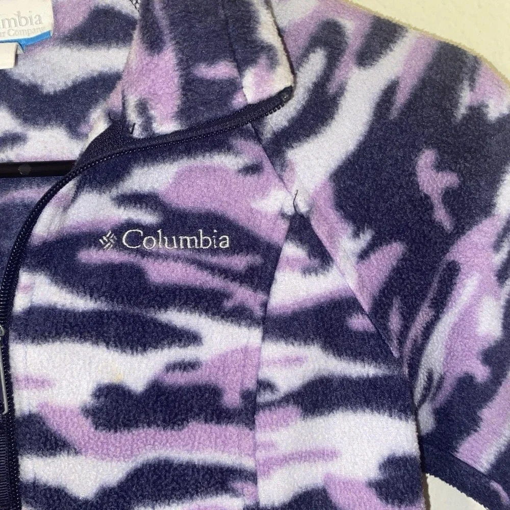 Columbia Jacket Girls Outerwear Camo Size 7/8 Full Zip